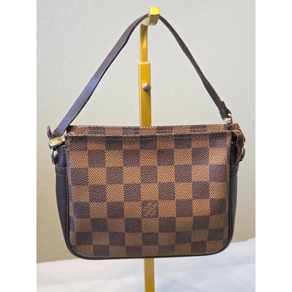 Louis Vuitton Damier Ebene Trousse Truth Bag Shoulder Pochette Vintage LV